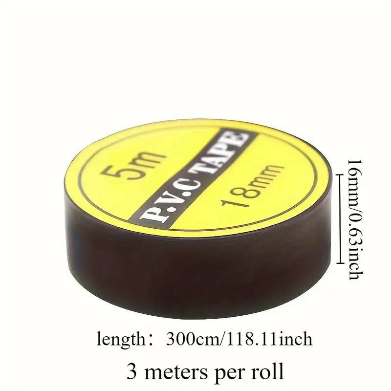 10 Rolls Of Premium Black Electrical Tape