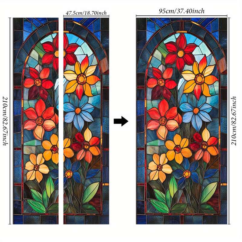 1pc 95.0x209.8cm Jesus Christian Themed Stickers