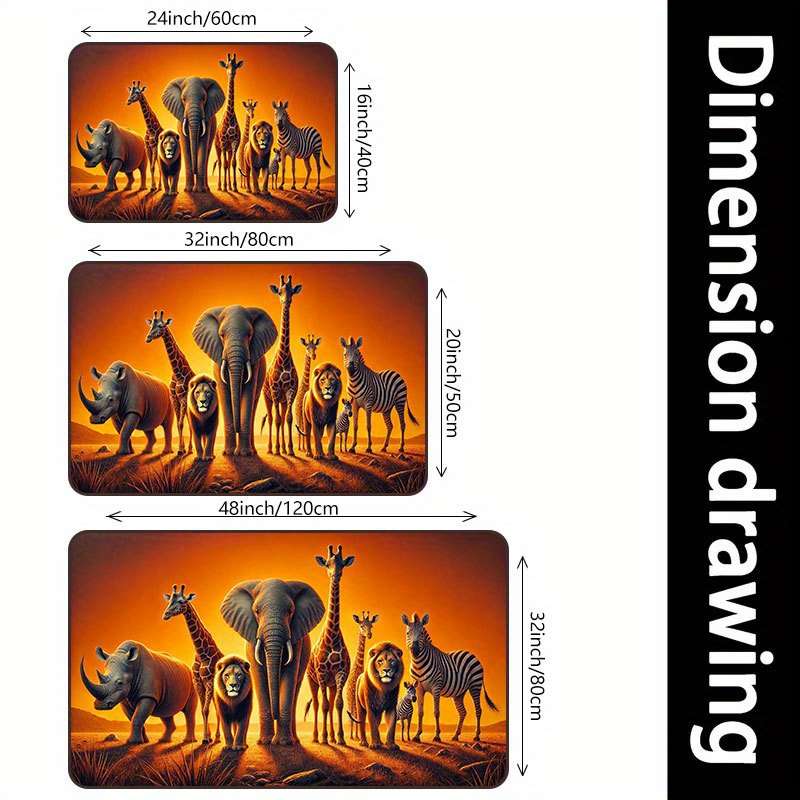 1Pc 20x32inch 50x80cm Floor Mat