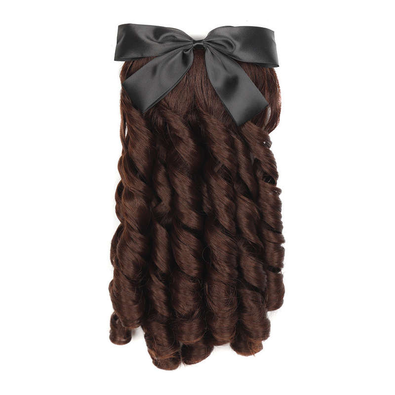 1Pc Black 30.48cm Fashion Design Wig