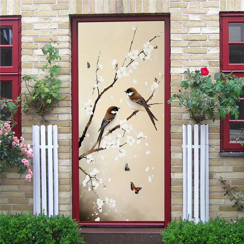 1Pc 95.0x209.8cm Door Window Sticker