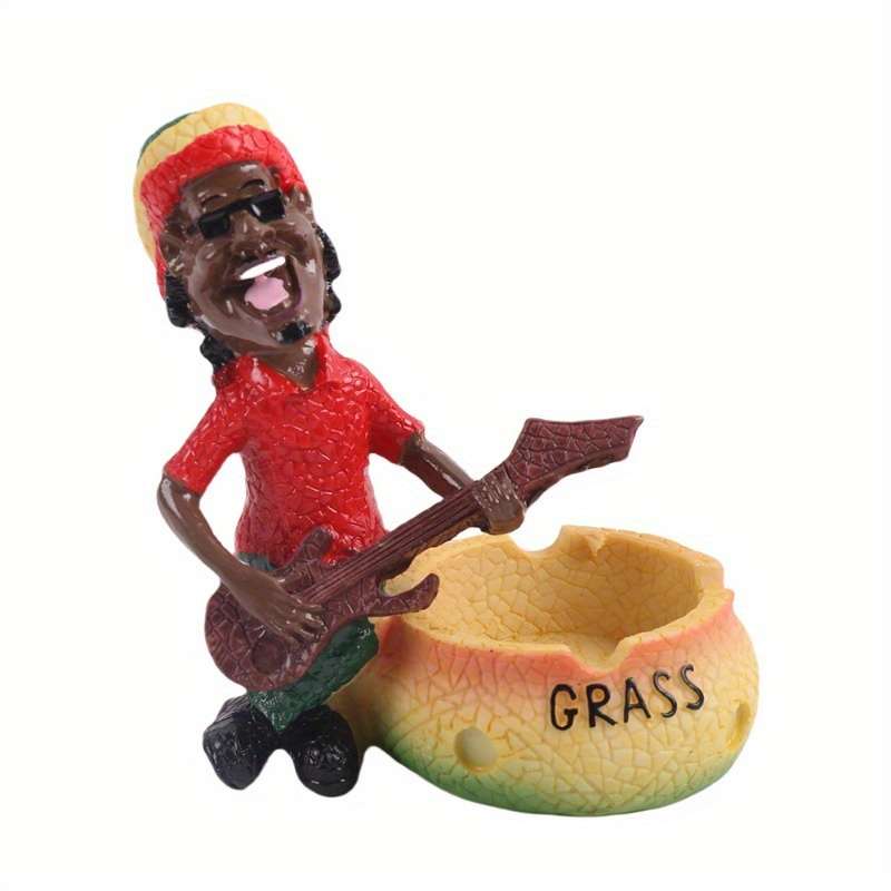 1pc Resin Ashtray Jamaican Resin Gift Box Ashtray