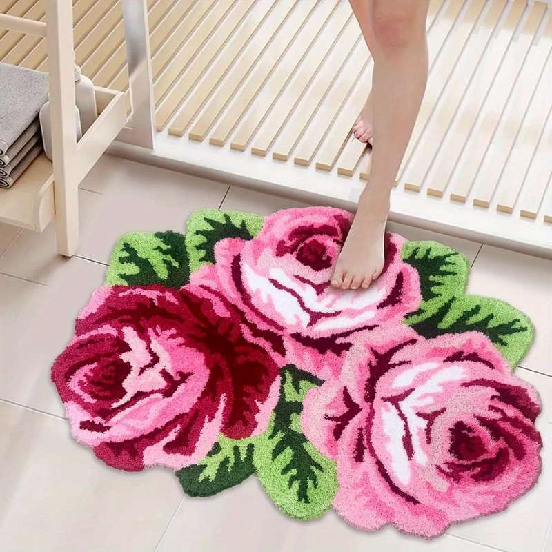 1Pc Pink 60x80cm Floor Mat