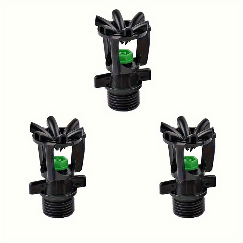 3Pcs Abs Garden Sprinkler Nozzle Rotating Spray