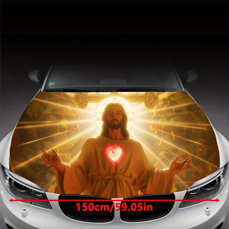 1pc Black Jesus Christian Themed Stickers