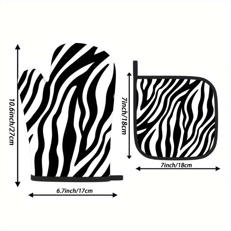2pcs 26.92x17.02 cm Heat Resistant Oven Mitts And Potholders