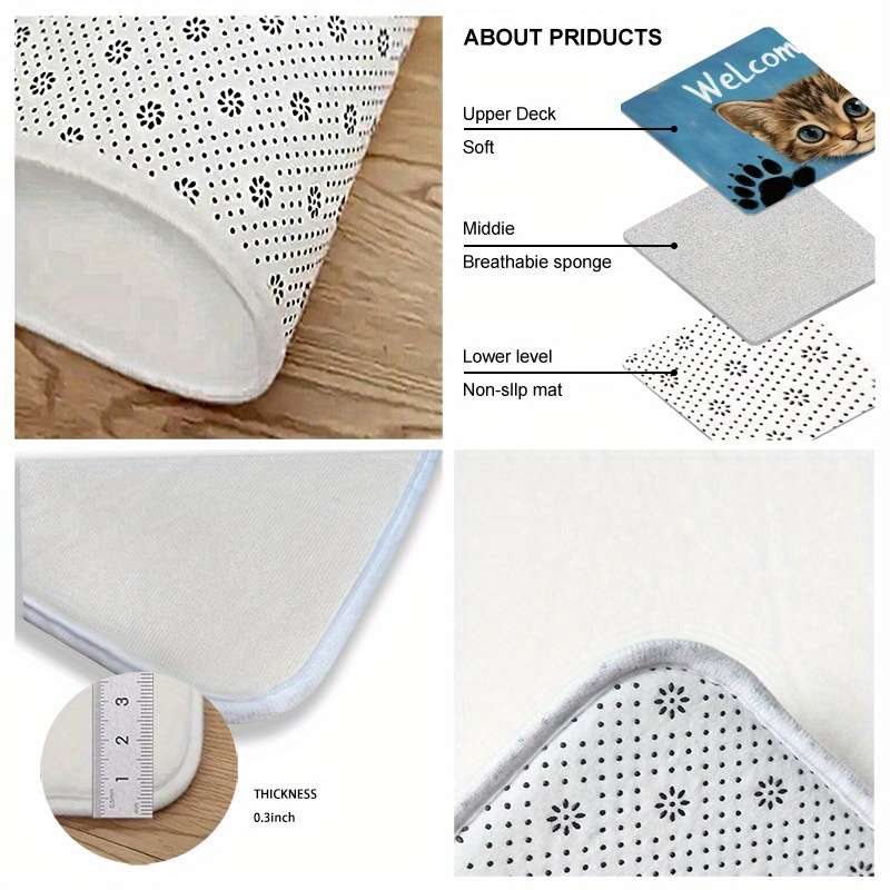 1Pc 16x24inch 40x60cm Floor Mat
