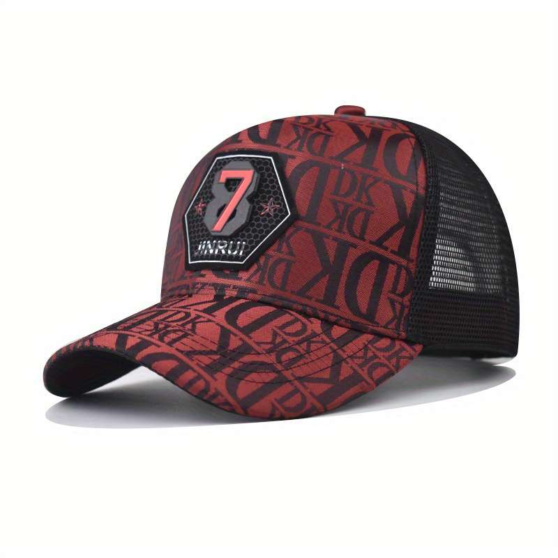 1pc One Piece of Personalized Letter Embroidered Baseball Cap Classic Plaid Cap Fashionable And V