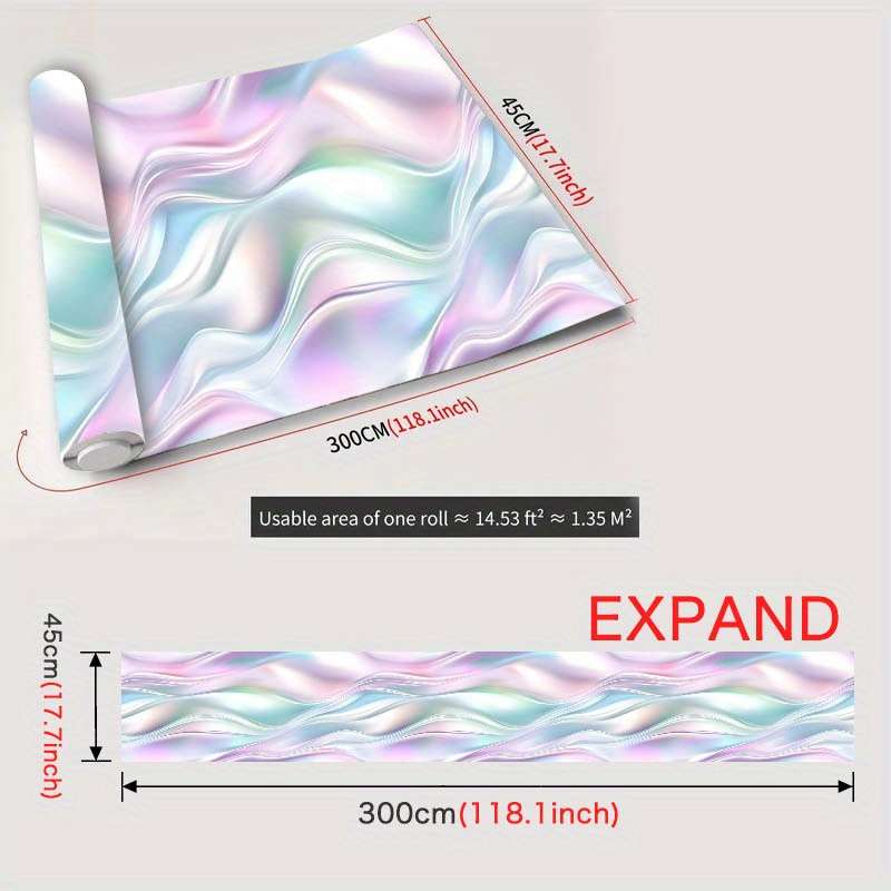 1Pc 118.1x17.7inch 300cmx45cm Door Window Sticker