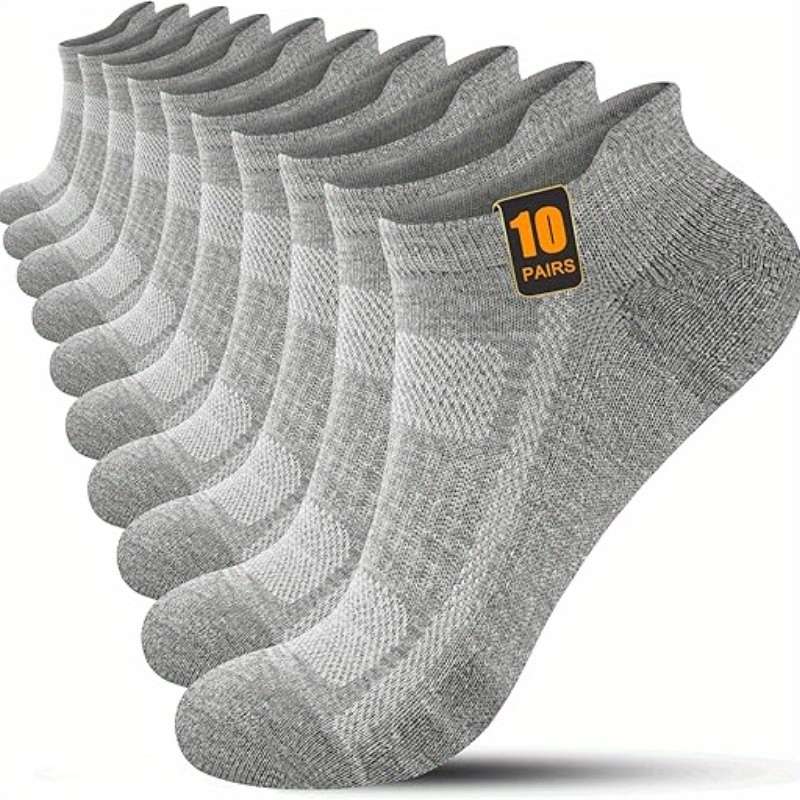 10 Pairs Of White One Size High Elastic Socks