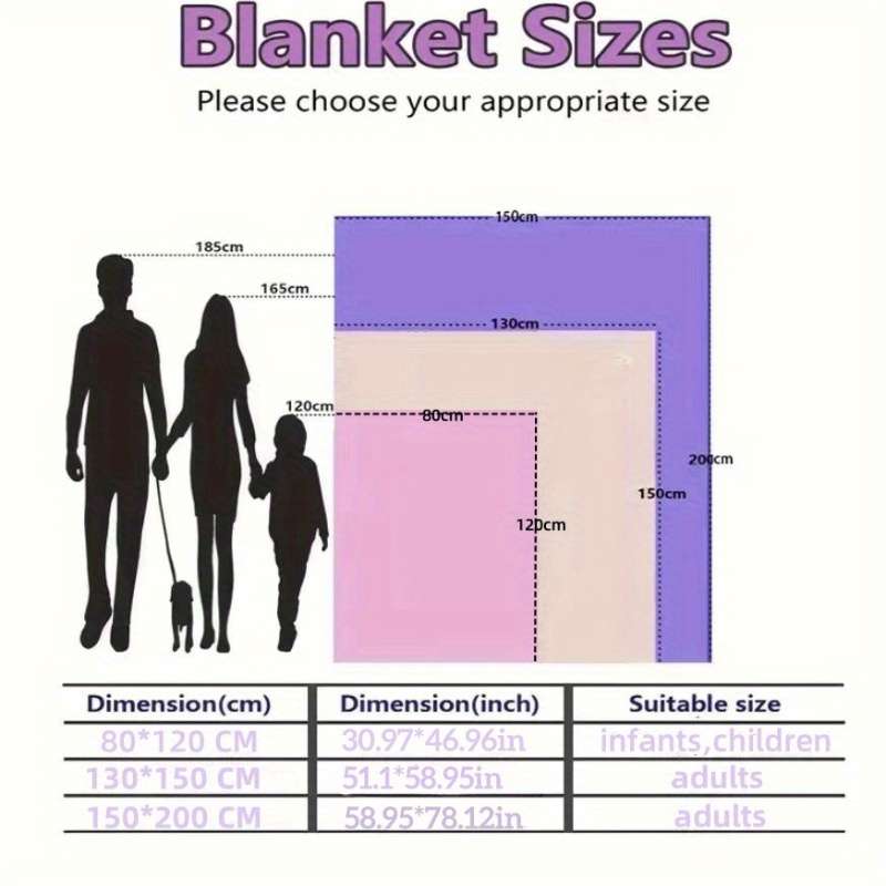 1ps Blanket Size 80X120Cm 30.97X46.96In