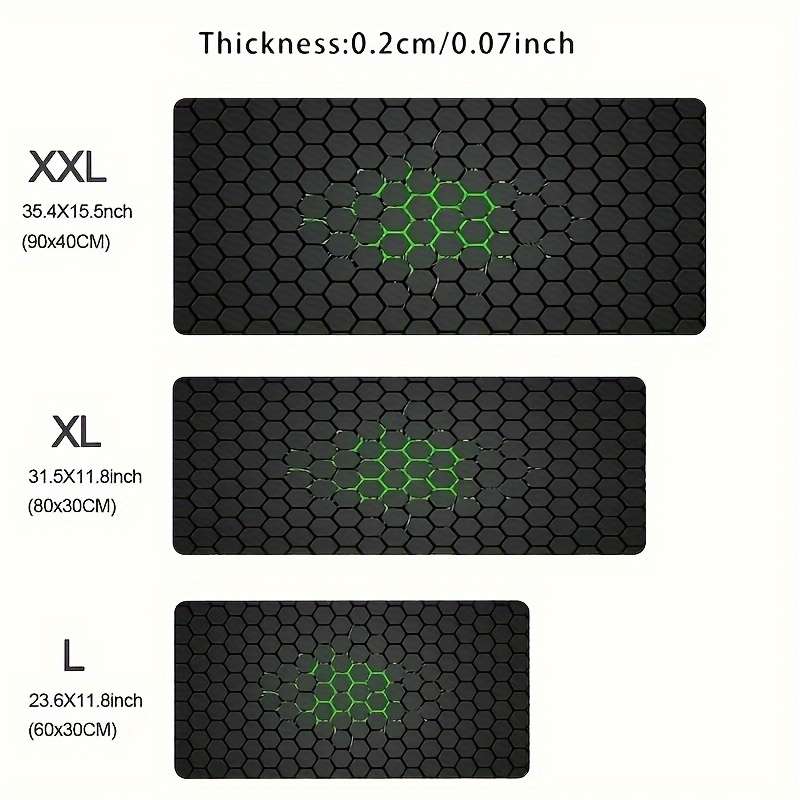 1pc Hexagonal Honeycomb Pattern Fun Mouse Pad Polygonal Multifunctional Practical