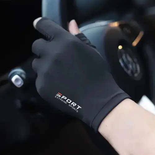 1 Pair Half-Finger Cycling Gloves Breathable Comfortable for Outdoor Sports Fitness Driving Fishing