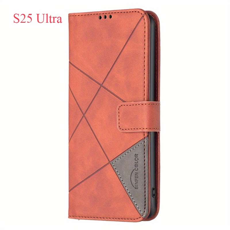 1pc A-Brown For Samsung Galaxy S25 Ultra Phone Cases