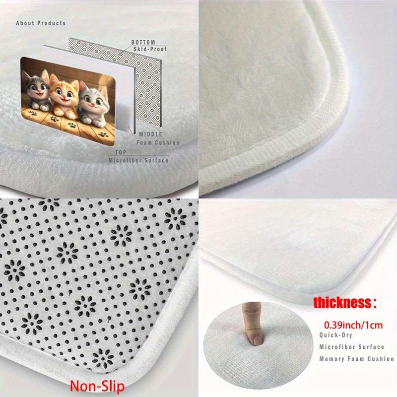 1Pc 19.68x31.49inch 50x80cm Floor Mat