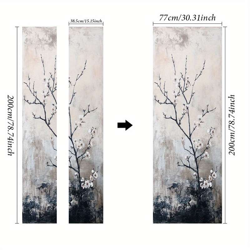 1Pc 95.0x214.88cm Door Window Sticker