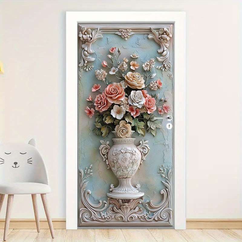 1Pc 76.96x199.9cm Door Window Sticker