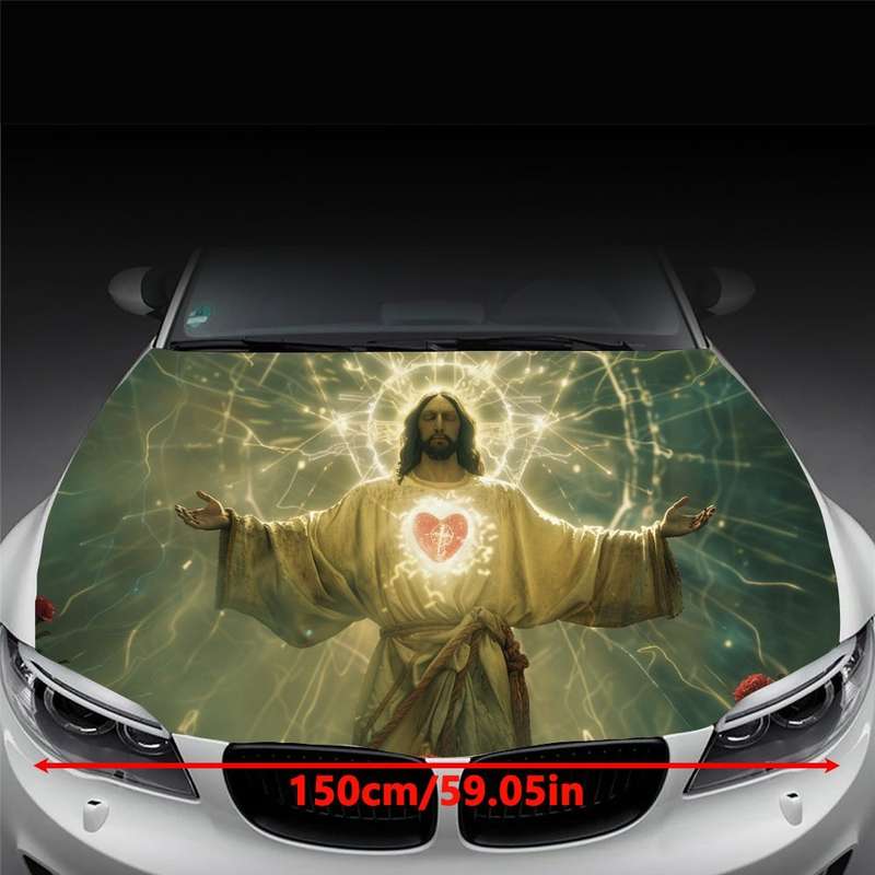 1pc Black Jesus Christian Themed Stickers