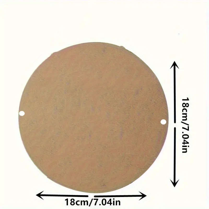 1pc Rustic Fiberboard Circular Sign 7.04x7.04 God Bless This Home Wreath Design Welcome Wall Art for