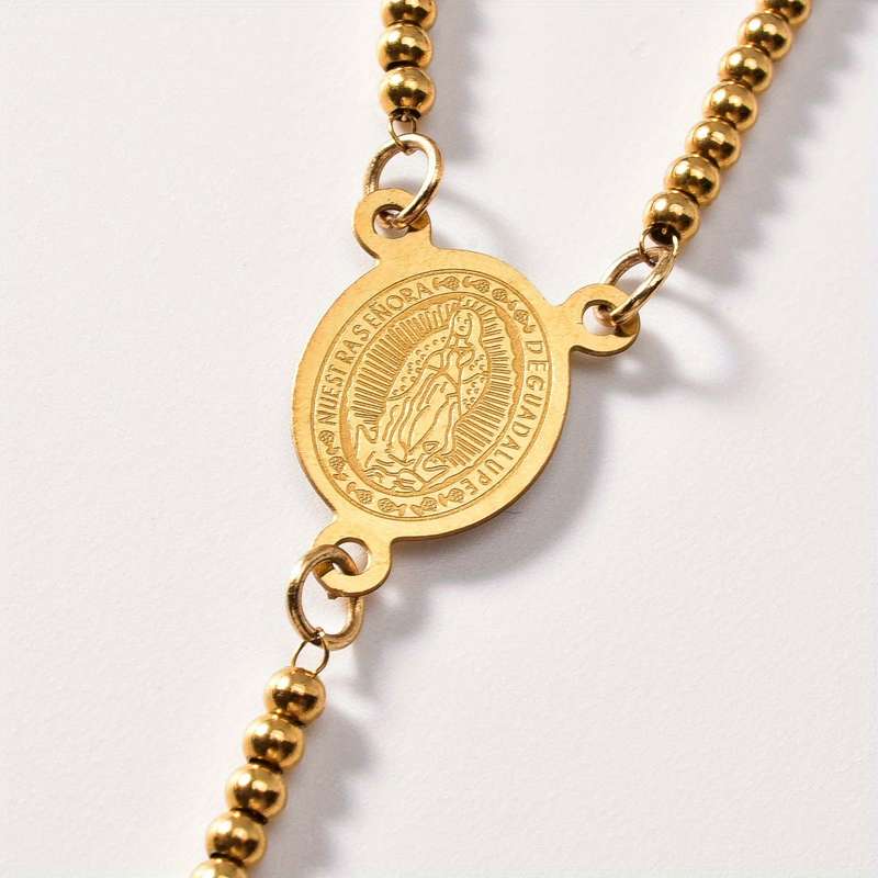 1 Piece Golden Jesus Theme Pendant