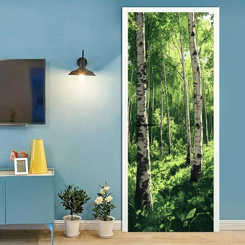 1Pc 76.96x199.9cm Door Window Sticker