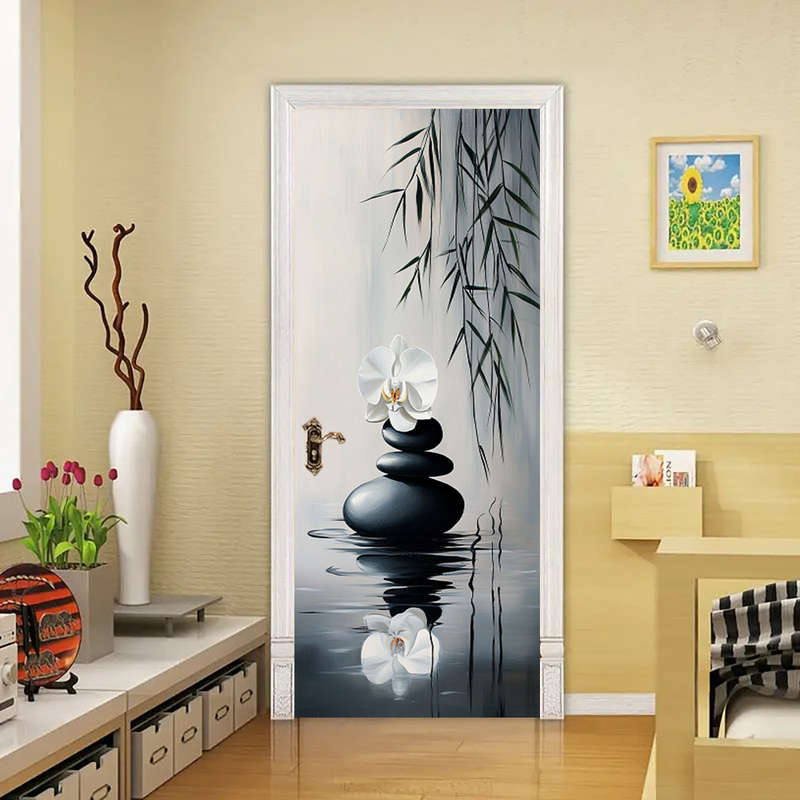 1Pc 95.0x209.8cm Door Window Sticker