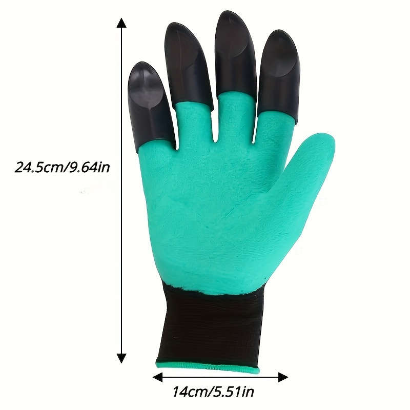 1Pair Purple 23cm Multi Purpose Work Gloves