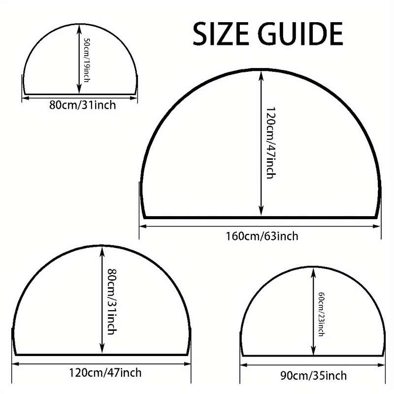 1Pc 40.64x60.96cm Floor Mat