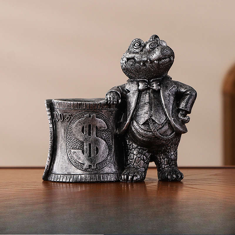 1pc standing posture Big alligator ashtray funny animal anti-ash fly creative high-end atmos