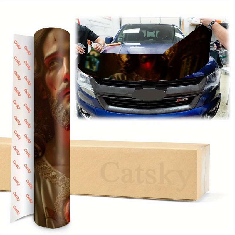 1pc Black Jesus Christian Themed Stickers