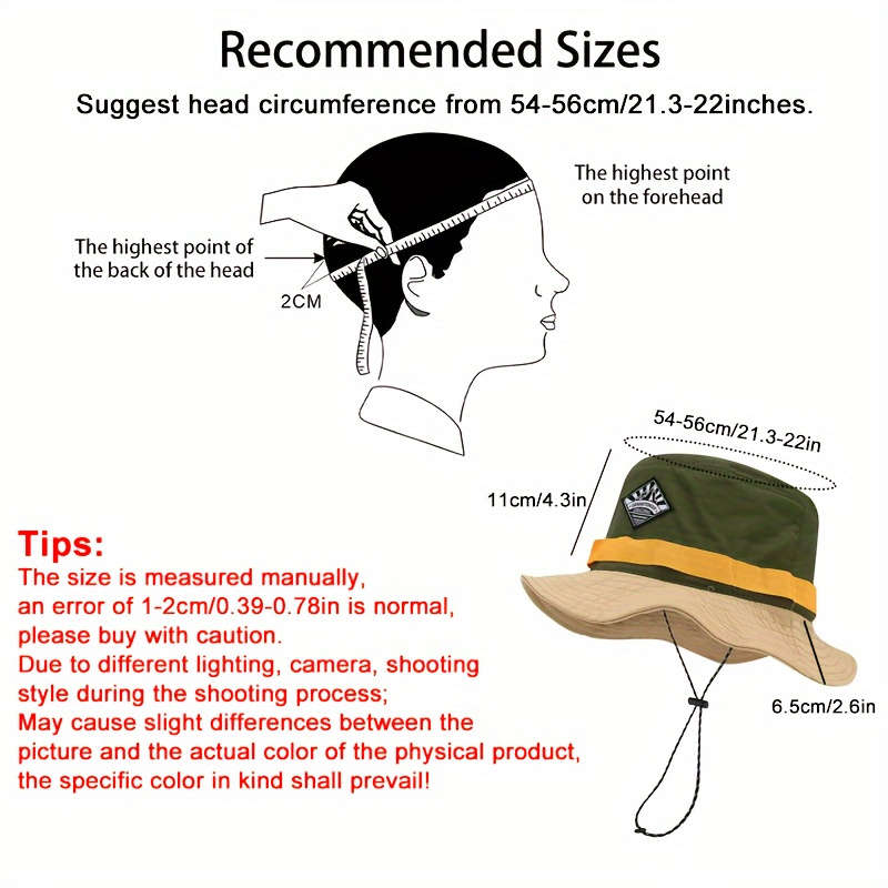 1pc Vibrant Color-Block Wide Brim Bucket Hat Lightweight Quick-Dry Breathable 100% Polyeste