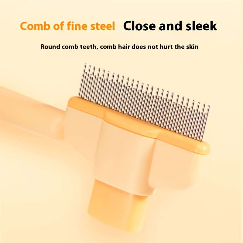 1pc Yellow Comb Pet Comb