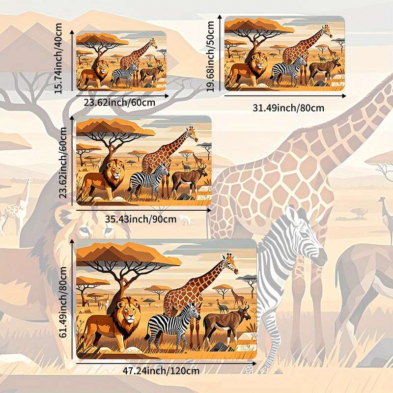 1Pc 19.69x31.50inch 50x80cm Floor Mat
