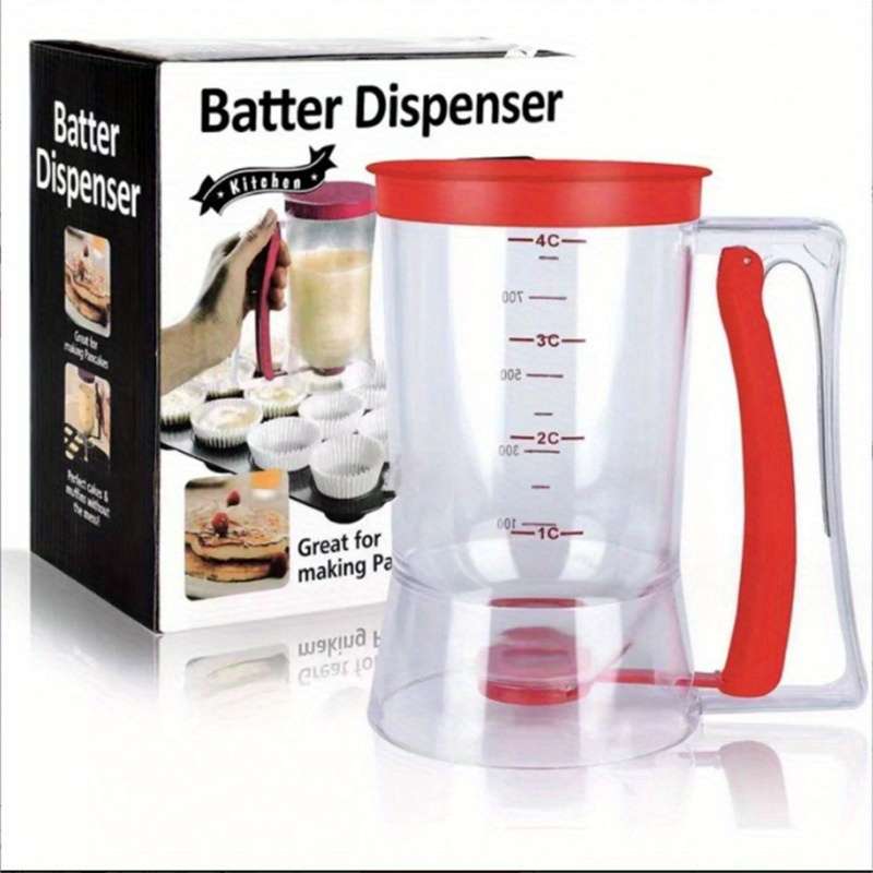 1pc Easy-Use Handheld Batter Dispenser with Measurements Precise Pouring Tool for Precise Baking