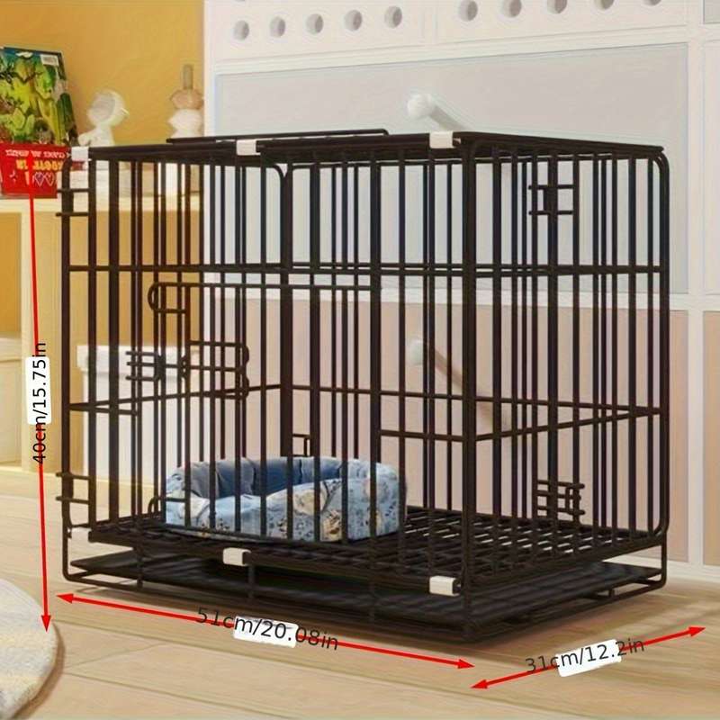 1pc Black 50*35cm-Foot Mat+Tray Pet Cage