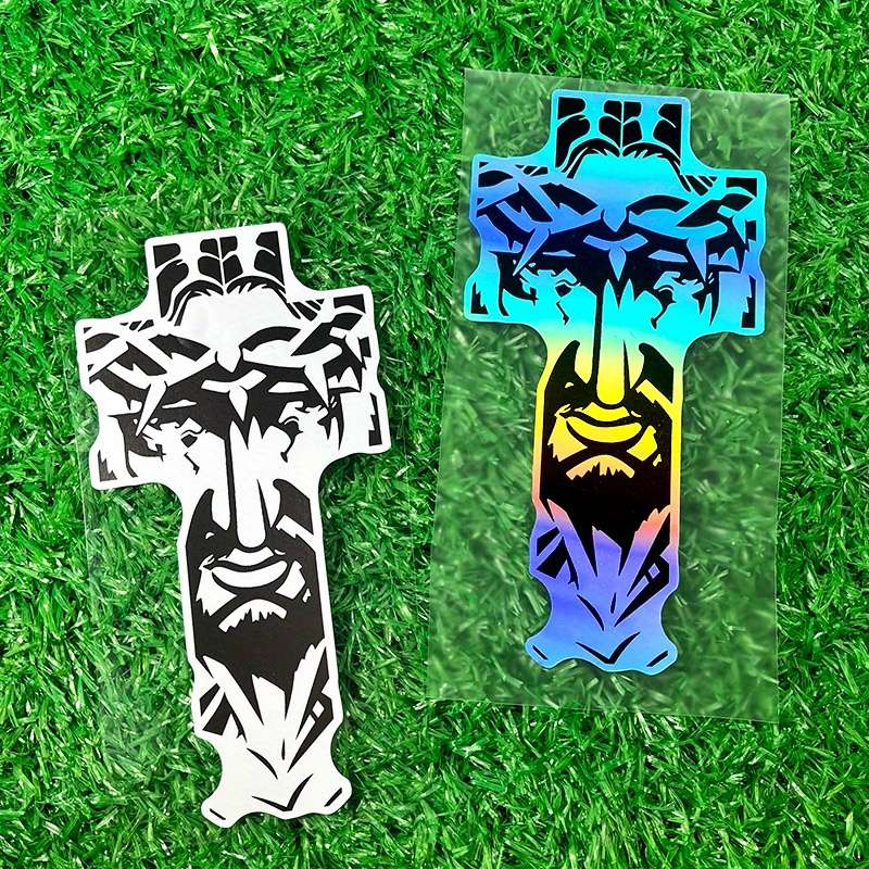 2pcs  Jesus Christian Themed Stickers