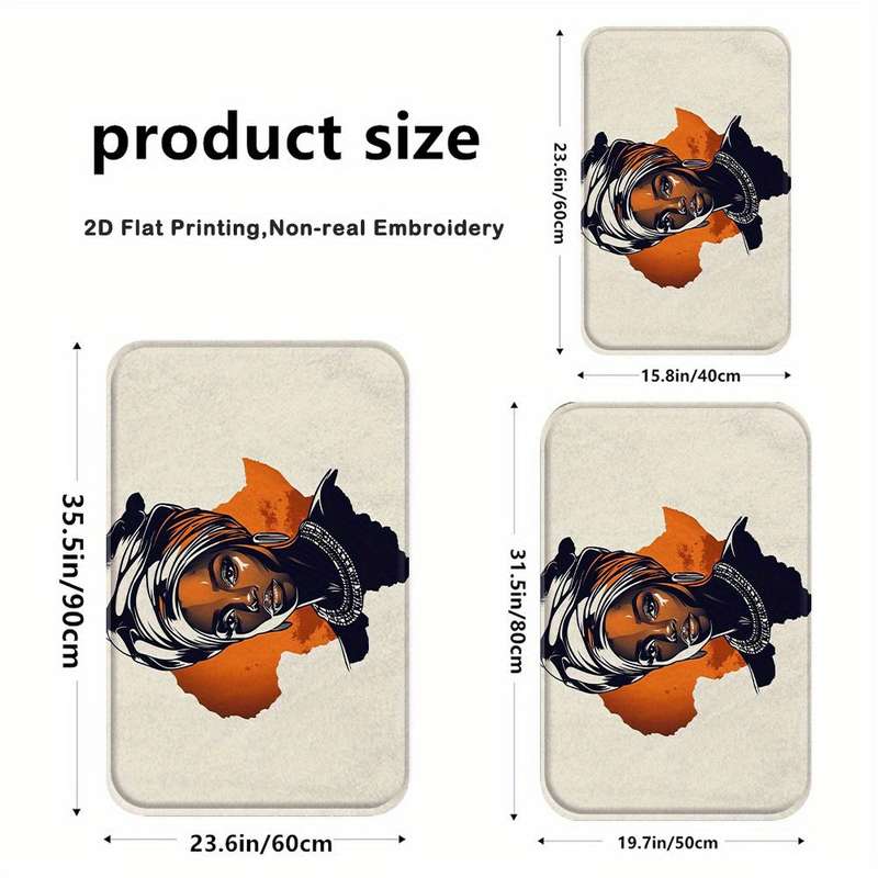 1Pc 23.6x35.5inch 60x90cm Floor Mat