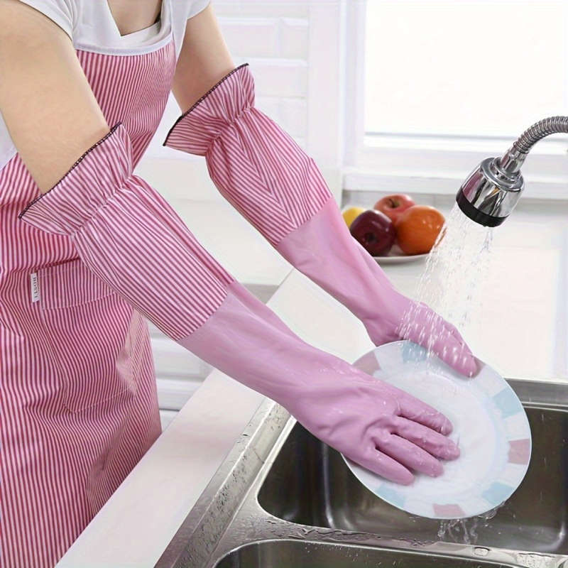 1 Pair Random Color Household Cleaning Gloves