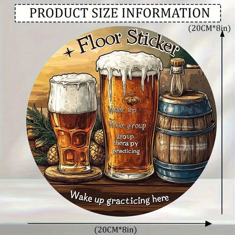 1pc Classic Aluminum Decorative Sign Plaque Skar Group Therapy Practice Beer and Wine Glasses Design