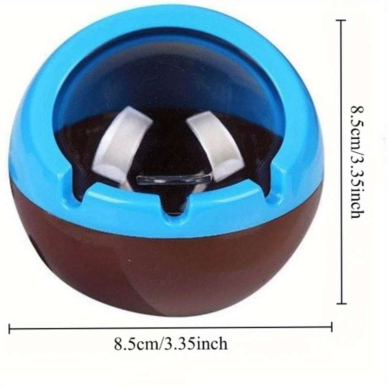 1pc Plastic Fireproof and Windproof Ashtray Home Decorative Spherical Ashtray Household PP Plasti