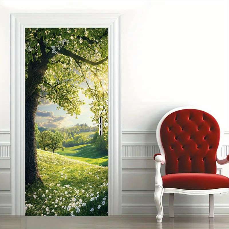 1Pc 95.0x214.88cm Door Window Sticker