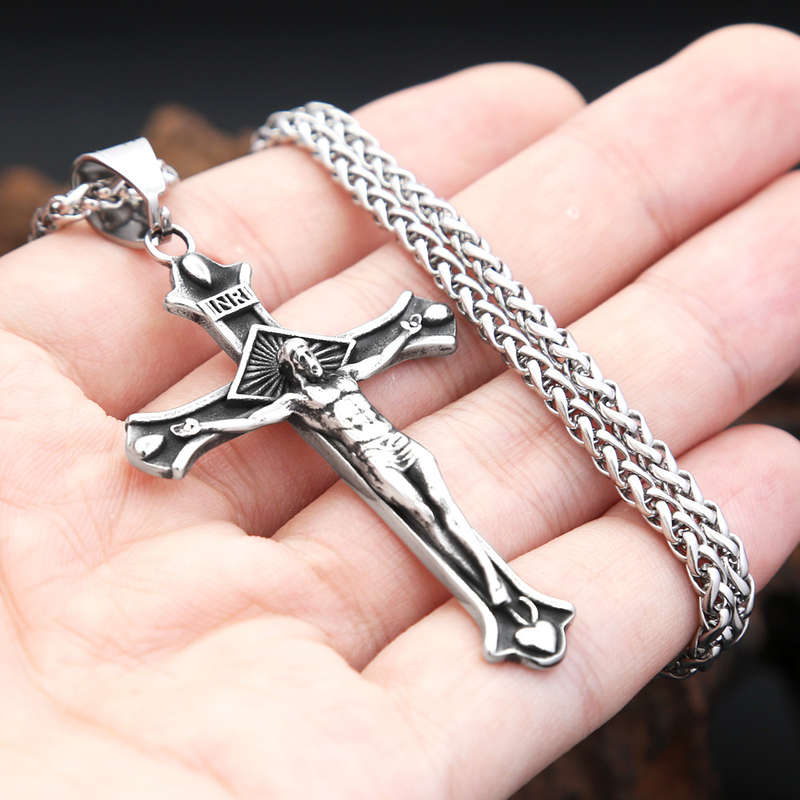 1 Piece 60cm Chain Add Pendant Jesus Theme Pendant