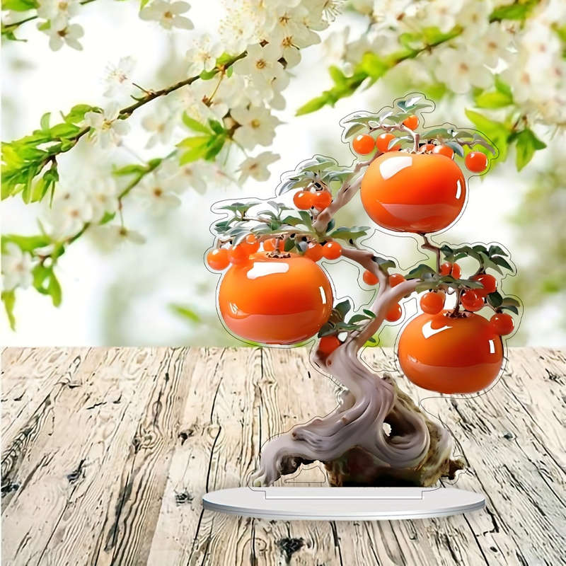 1pc 2D Flat  Versatile  Bonsai Tree Decoration Gift for Four Seasons with Hollow Design Suitabl