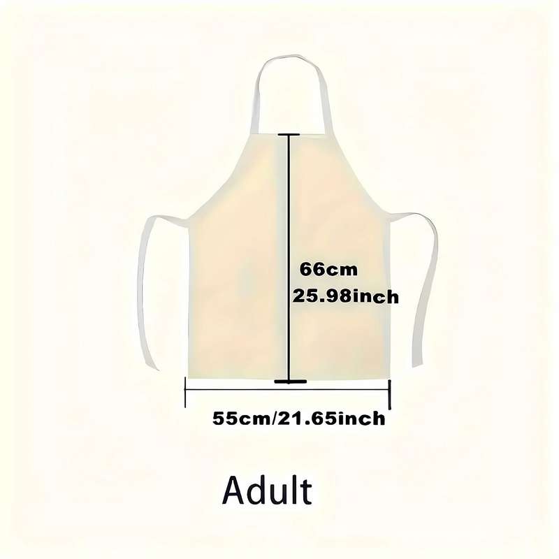 1pc Disney Snow White Cartoon Apron Adjustable Linen Kitchen Gown for Cooking Baking Whims