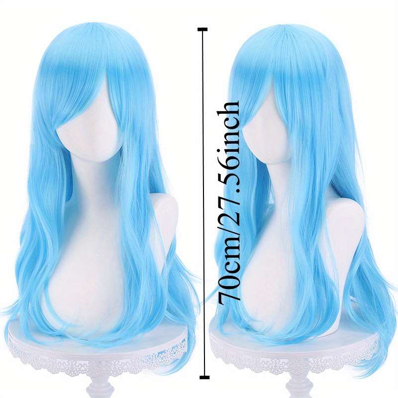 1Pc Blue 71.12cm Fashion Design Wig