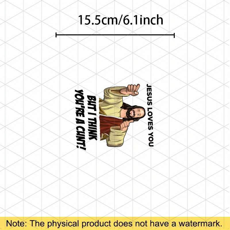 1pc 1pc Jesus Christian Themed Stickers