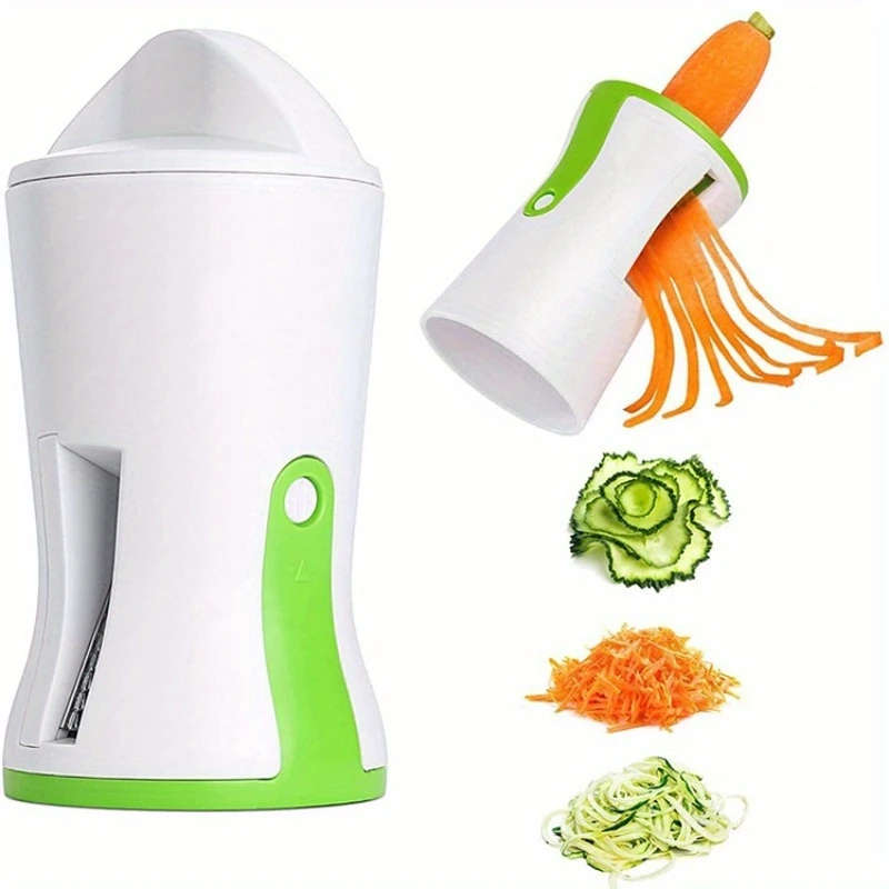 1pc Julienne Slicer Spiral Funnel Slicer Rotating Vegetable Cutter Vegetable Grater