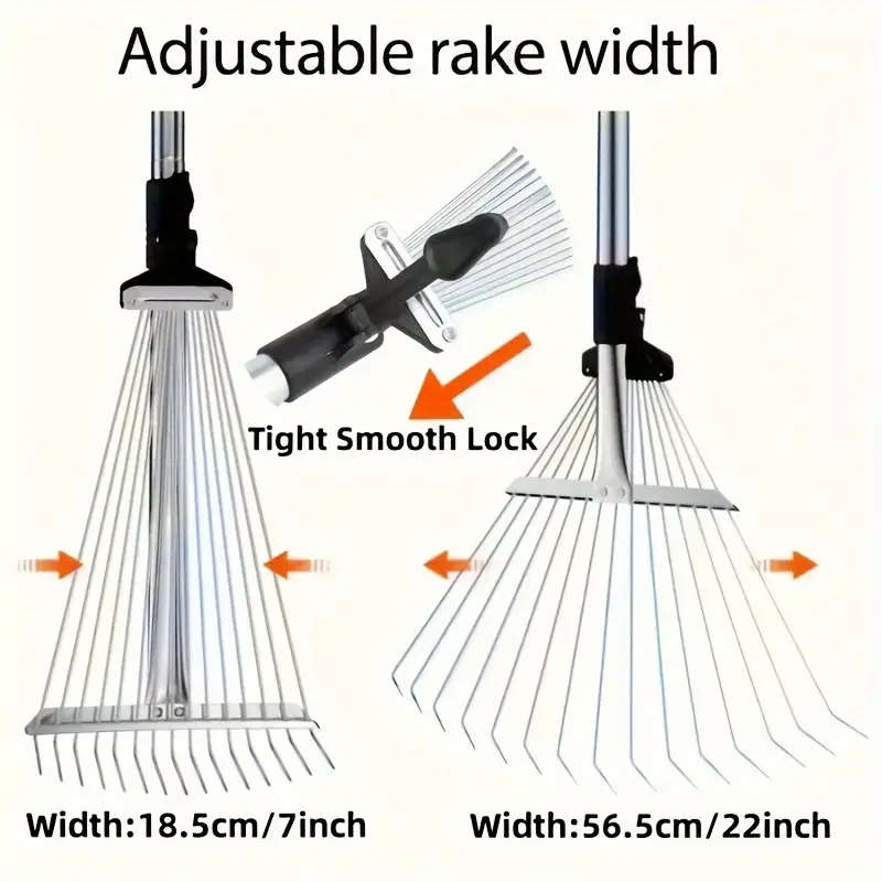 1 Piece Stainless Steel Garden Rake