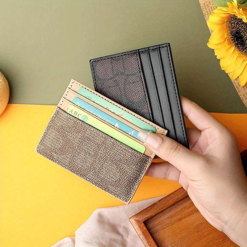 1pc Fashionable High-Quality Women'S Card Holder Featuring a Slim Design for Credit Cards Easy to