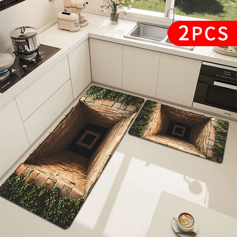 2Pcs 40x60cm And 40x120cm Floor Mat